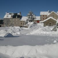 La place de Lajo en hiver